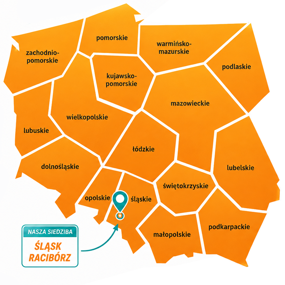 Mapa zasięgu Rabatsy.pl